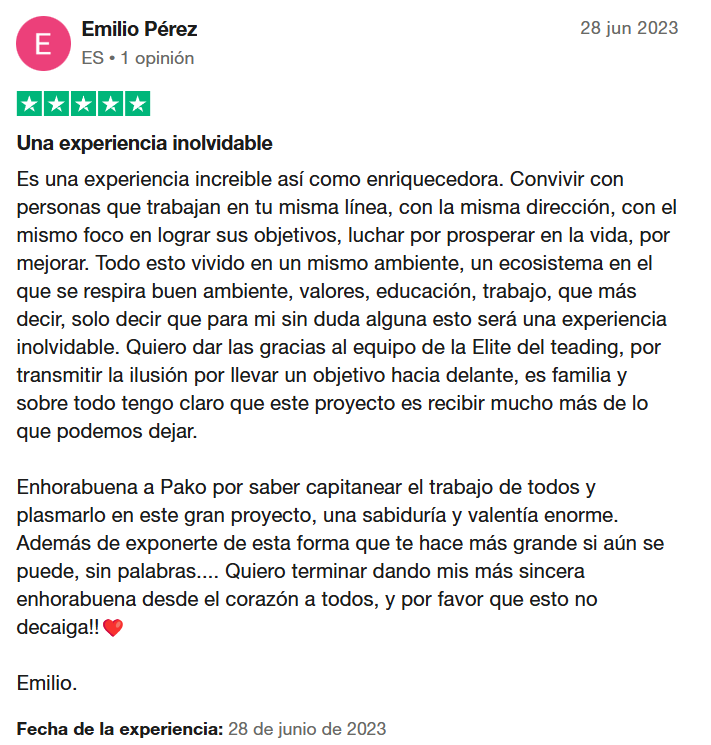 Opiniones Elite del trading de Pako Thawani